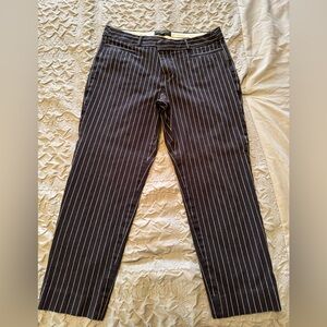 Banana Republic Black Pinstripe Trousers
